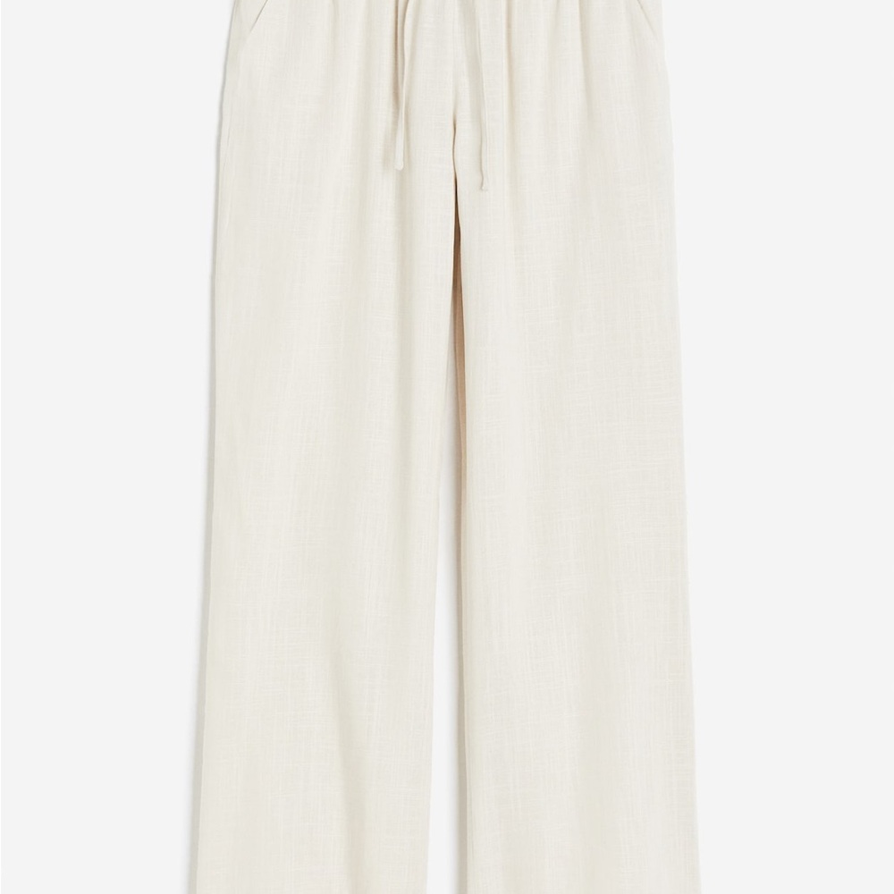 Elegant Cream Women's Pants